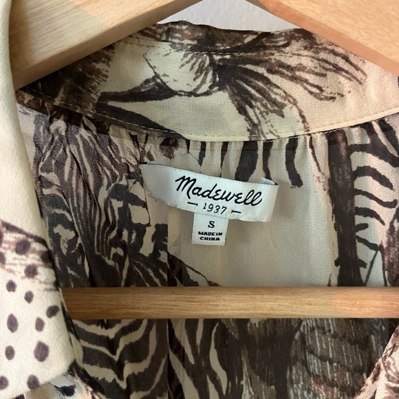 Madewell Silk Safari blouse - Picture 4 of 8